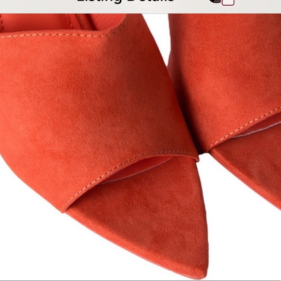 Tangerine pointy mules - Picture 4 of 5